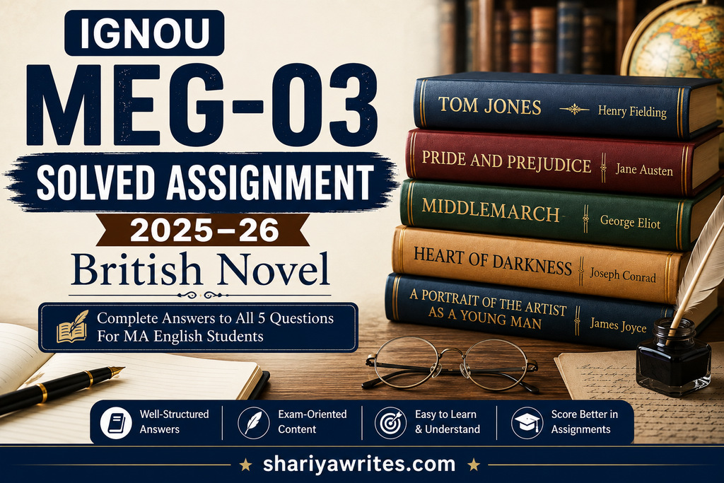 IGNOU MEG-03 Solved Assignment 2025-26
